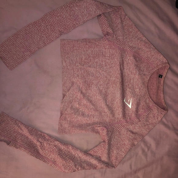 Small gymshark dusty rose vital seamless legging and matching crop top set - Picture 1 of 2